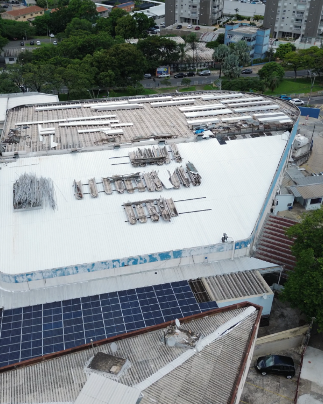 Reforma da estrutura e telhado do Hospital Mario Gatti